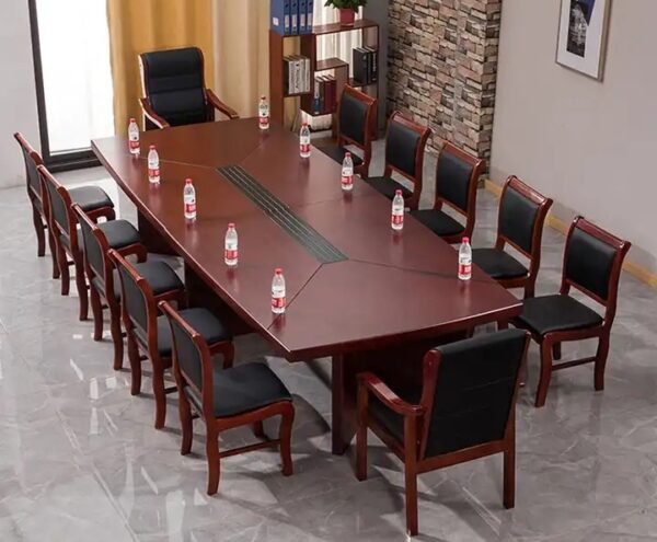 2.4m executive boardroom table, headrest office seat, mahogany coat hanger, 1-way workstation, executive office seat, catalina conference seat, orthopedic office seat, brown dressing mirror, 2-door metallic filing office cabinet with safe