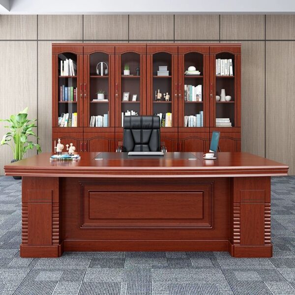 2-way workstation, headrest office seat, mahogany coat hanger, foldable sturdy seat, 2.4m boardroom, table