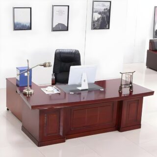 4-way office workstation, headrest office seat, mahogany coffee table, orthopedic office seat, 1.2m executive office desk, executive visitors office seat, 3-door metallic filing office cabinet, mesh visitors office seat, 5-seater reception office sofa, mahogany coat hanger