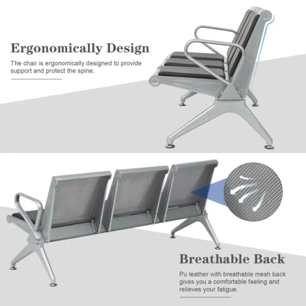 executive office seat, chrome visitors seat, headrest office seat, mahogany coat hanger, 2.4m boardroom table, non padded 3-seater waiting bench, 2-workstation executive visitors seat, bliss office seat,5-seater mahogany reception sofa