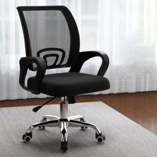 Headrest Office Chair, Mahogany Office Chair, Executive Office Chair, 2-Way Office Workstation, mesh visitors chair, 1.6m Office Desk