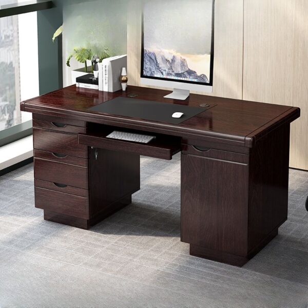 2-Way Office Workstation , Executive Office Chair Sturdy Desks, Directors Office Chair, Round Conference Table, Bliss Office Chair, 2-Door Filing Cabinet, Clerical Office Chair