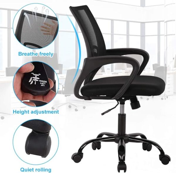 Headrest Office Chair, Mahogany Coat Hanger, Clerical Office Chair, 1.6M Reception Desk, Mesh Visitors Chair,2-Way Workstation, Secretarial, Office Chair