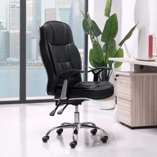 Clerical Office Chair,1.6M Office Desk, Headrest Office Chair, 2-Way Office Workstation, orthopedic Office Chair, 2-Door Filing Cabinet