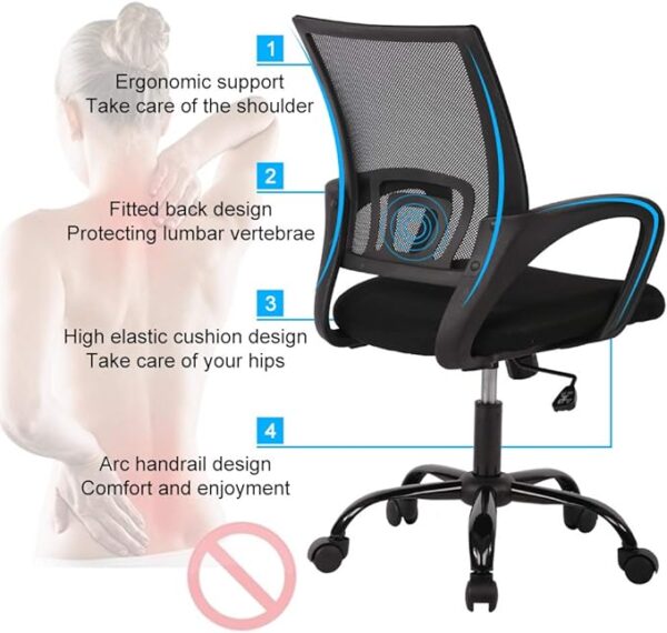 Headrest Office Chair, Mahogany Coat Hanger, Clerical Office Chair, 1.6M Reception Desk, Mesh Visitors Chair,2-Way Workstation, Secretarial, Office Chair