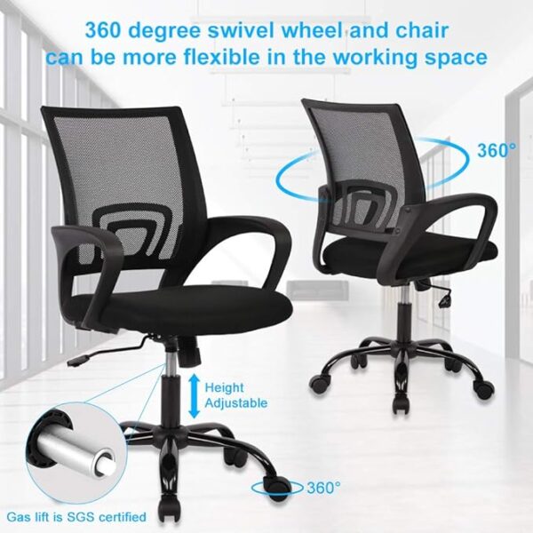 Headrest Office Chair, Mahogany Coat Hanger, Clerical Office Chair, 1.6M Reception Desk, Mesh Visitors Chair,2-Way Workstation, Secretarial, Office Chair