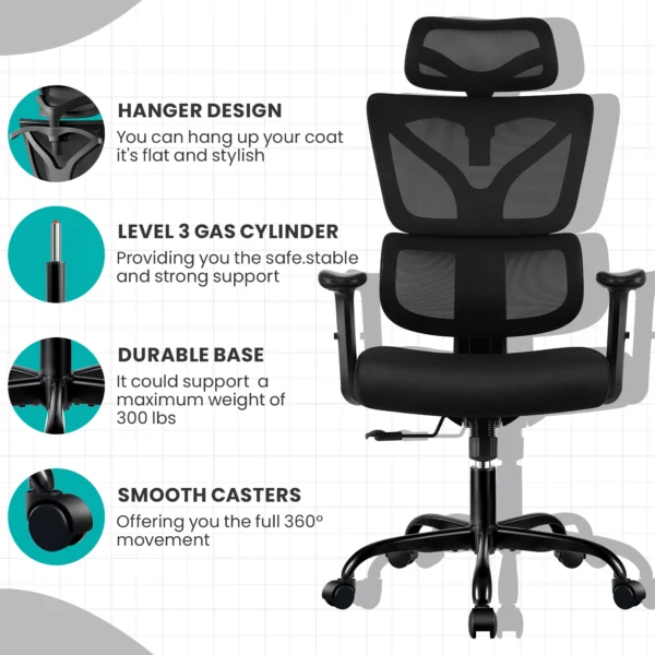 4-Drawer Filing Cabinet, Mesh Visitors Chair, 6-Way Office Workstation, executive Visitors Chair. Executive Coffee Table