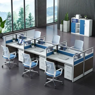 4-Way Modern Office Workstation