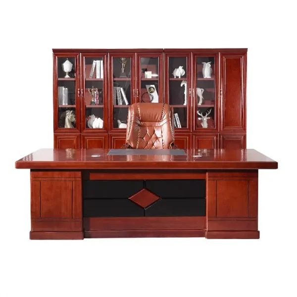 2-door full glass filing office cabinet, 2.4m boardroom office table, 2m executive office desk, 4-way workstation, catalina conference seat, executive visitors office seat, foldable sturdy chair, orthopedic office seat