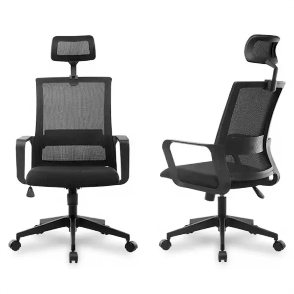1.6m receptiohn desk, 1.8m executive office desk, 4-way workstation, bliss office seat, headrest office seat, mahogany coat hanger, mesh visitors seat