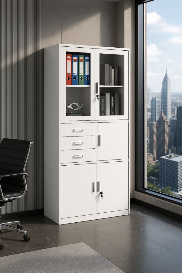 1-way office workstation, 1.4 executive office desk, Coat hangers, Directors Office chair, executive mahogany boardroom, mesh office chair, office fillig Cabinets, Wooden Credenza