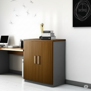 2=Door Wooden Office Credenza