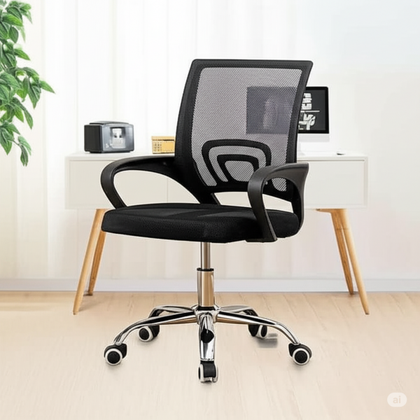 Headrest Office Chair, Mahogany Office Chair, Executive Office Chair, 2-Way Office Workstation, mesh visitors chair, 1.6m Office Desk