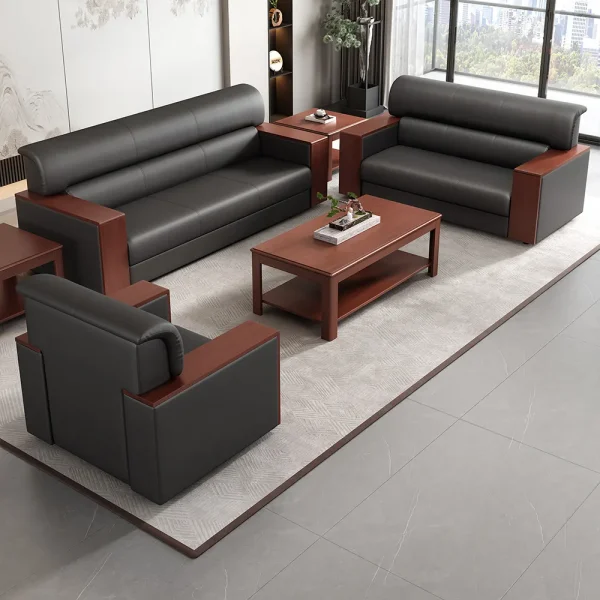 2.4m boardroom office table, 4-way workstation, bliss office seat, chrome visitors seat, ergonomic office seat, mahogany coffee table, orthopedic office seat