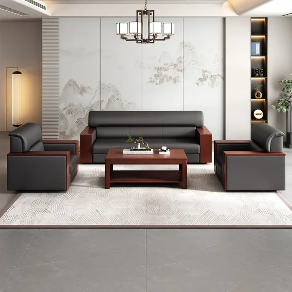 2.4m boardroom office table, 4-way workstation, bliss office seat, chrome visitors seat, ergonomic office seat, mahogany coffee table, orthopedic office seat