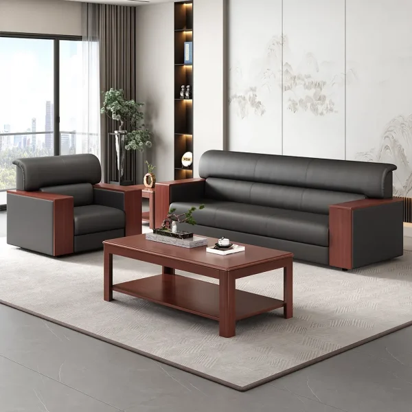 2.4m boardroom office table, 4-way workstation, bliss office seat, chrome visitors seat, ergonomic office seat, mahogany coffee table, orthopedic office seat
