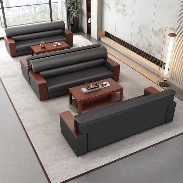 2.4m boardroom office table, 4-way workstation, bliss office seat, chrome visitors seat, ergonomic office seat, mahogany coffee table, orthopedic office seat
