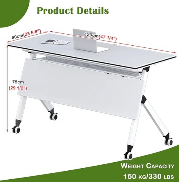 Modern Folding Office Training Table - Image 3