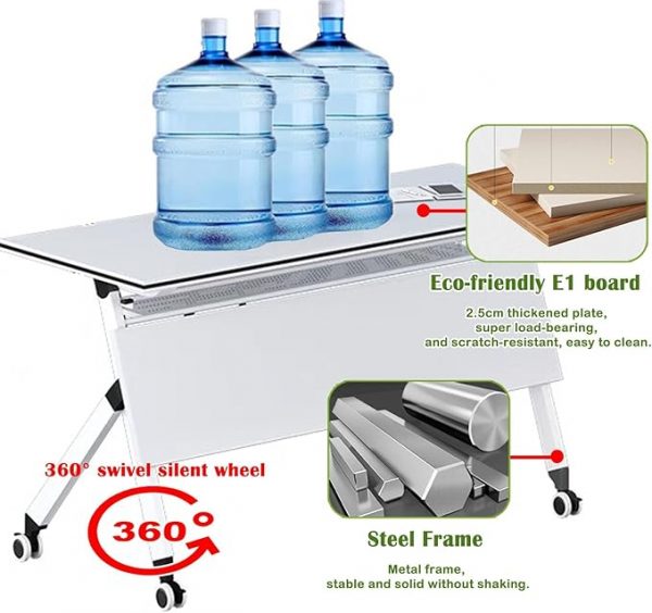Modern Folding Office Training Table - Image 4