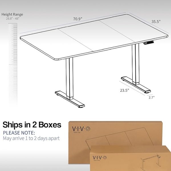 Electric Height Adjustable Standing Desk - Image 4