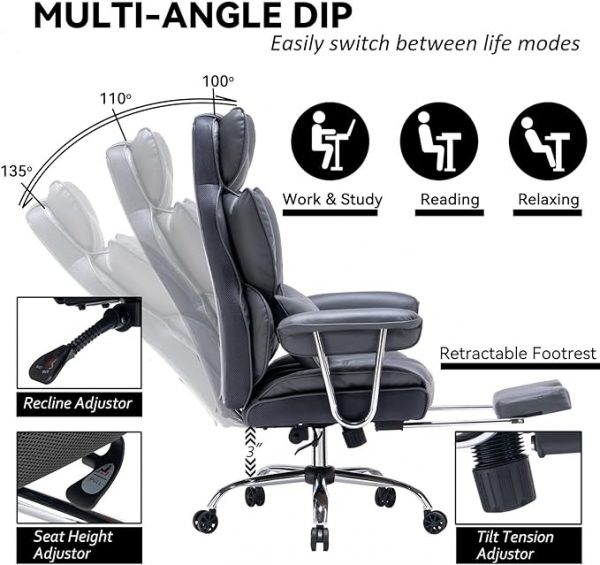 Ergonomic Executive Office Chair - Image 5