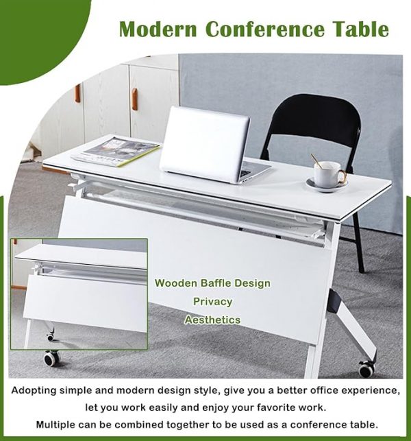 Modern Folding Office Training Table - Image 5