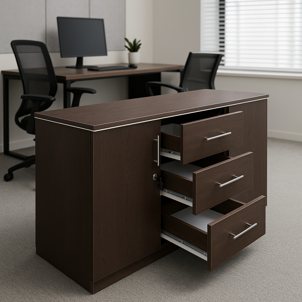 Executive Wooden Office Cupboard
