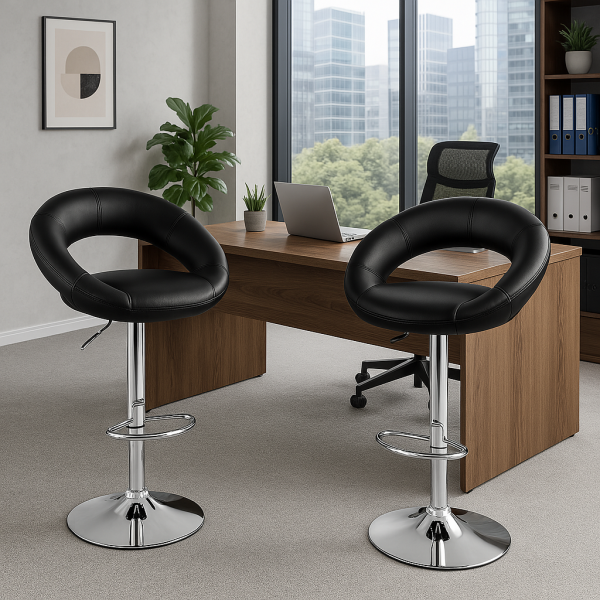 Height Adjustable Swivel Bar Stool