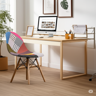 Multicoloured Patchwork Dining Chair
