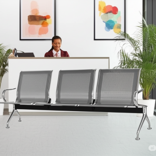 3-Link Office Reception Waiting Bench
