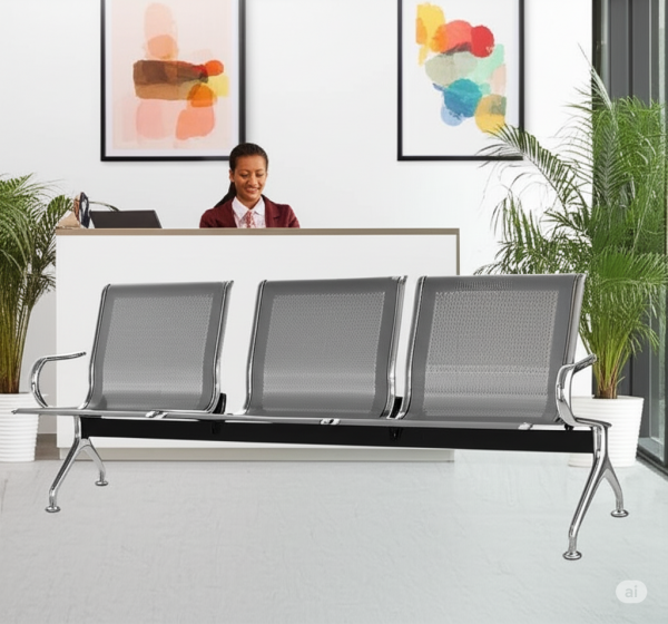 3-Link Office Reception Waiting Bench