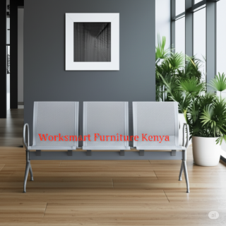 3-Link Non-Padded Office Waiting Bench