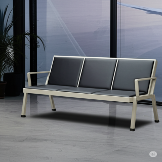 Modern 3-Seater Waiting Bench