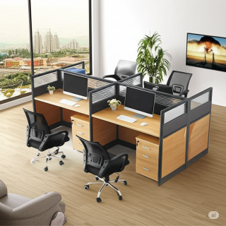 4-Way Office Workstation