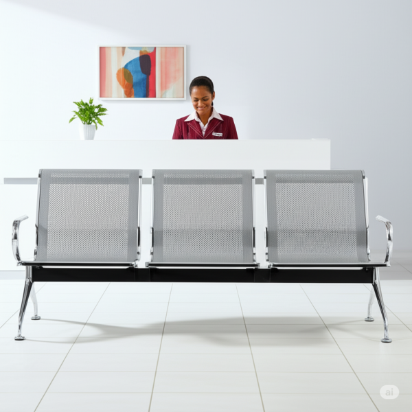3-Link Office Reception Waiting Bench
