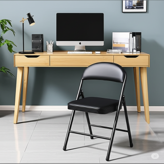 Black Foldable Training Chair