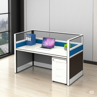 1-Way Modular Office Workstation
