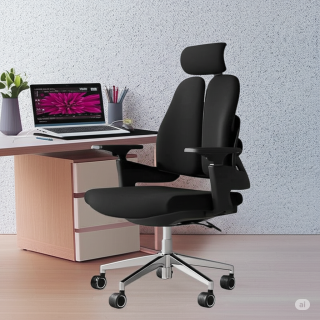 High Back Dual Orthopedic Office Seat