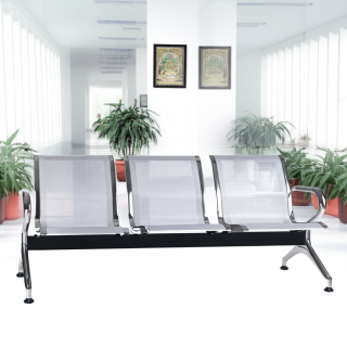 3-Link Office Reception Waiting Bench
