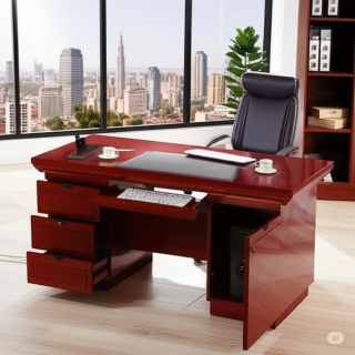 2-Way Office Workstation , Executive Office Chair Sturdy Desks, Directors Office Chair, Round Conference Table, Bliss Office Chair, 2-Door Filing Cabinet, Clerical Office Chair