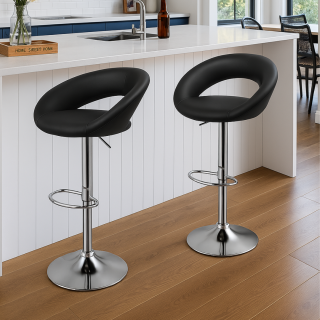 Height-Adjustable Counter Bar Stool
