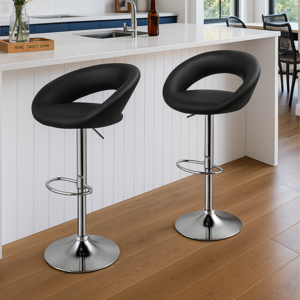 Height-Adjustable Counter Bar Stool