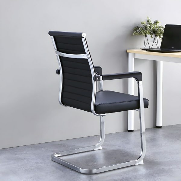 Executive Leather Office Visitors Chair - Image 2