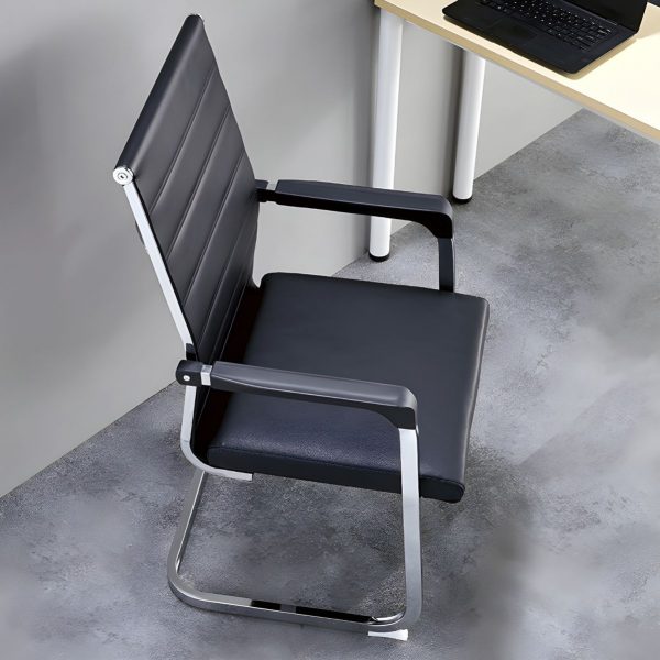 Executive Leather Office Visitors Chair - Image 3