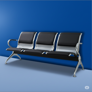 3-Link Reception Office Waiting Bench