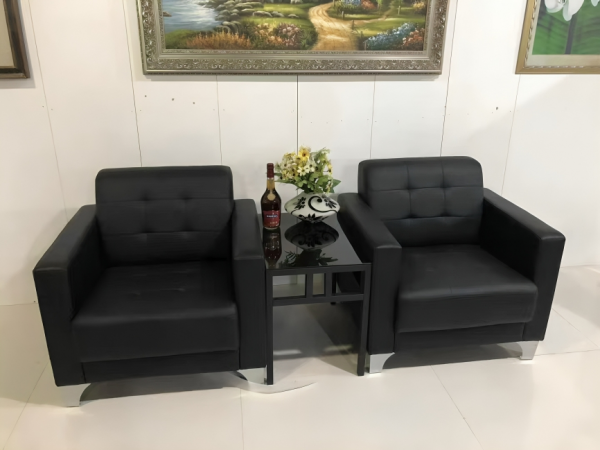 2-way workstation, 2m executive office desk, 3m boardroom office table, bliss office seat, chrome visitors seat, ergonomic office seat, mahogany coat hanger, mahogany coffee table