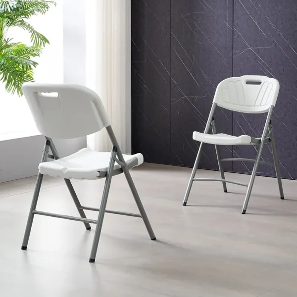 White Foldable Training Chair - Image 3