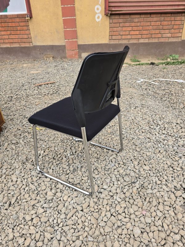 Ergonomic armless Mesh Office Visitors Chair - Image 2