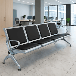 4-Link Office Reception Waiting Bench