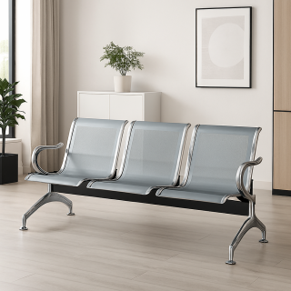 3-Link Office Reception Waiting Bench